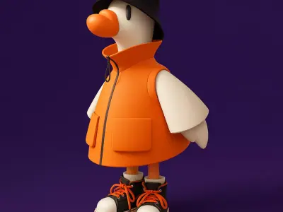  Urban Duckling Dapper Quack Streetwear toy 3D print model