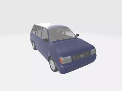 Toyot Kijang SX Kapsul 1998 Low-poly 3D model