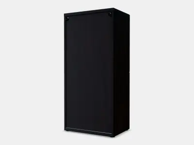 BESTA Shelf unit with doors 12 3D model