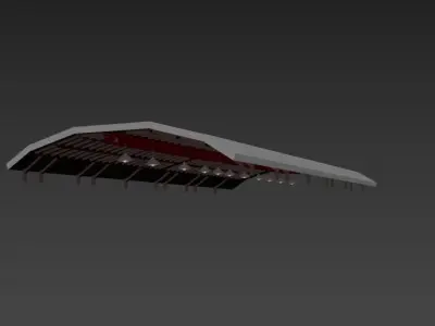Telhado de Pavilhao 3D model