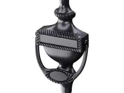 Black Front Door Knocker 3D model