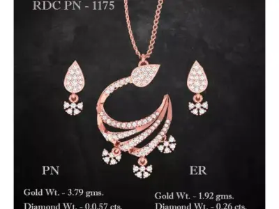 Pendant Earrings combo - 1175 3D print model
