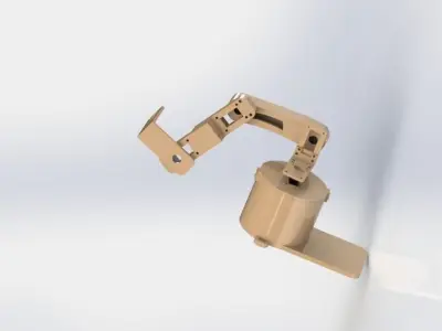 Printable robot Arm for university project or hobby 3D print model