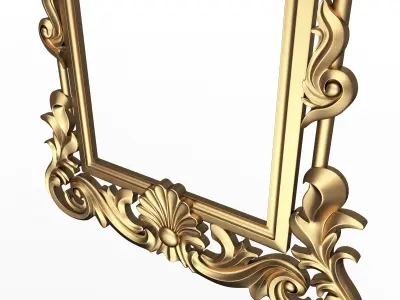 Classic Mirror 06 Low-poly 3D model
