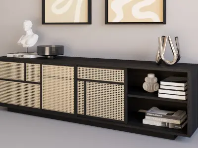 Design House Stockholm Air Sideboard Low 3D model
