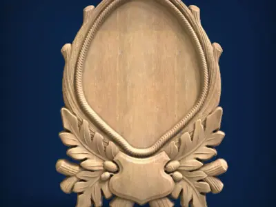 Carved panel painting STL 3D model purchase