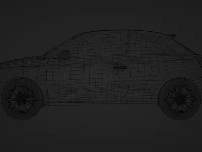 Audi A1 8X 2010 3 Door 3D model