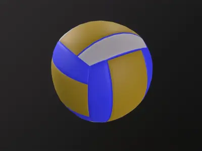 Volleyball 3D Model Low-poly 3D model purchase