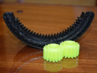 Gear and crescent trapeze janitor Mercedes  3D print model