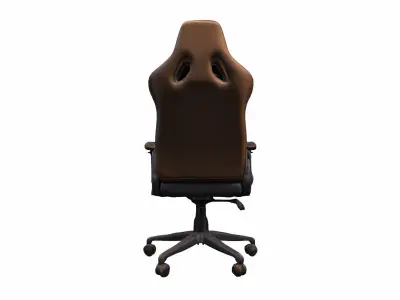 3d Render Modern Desk Setup Gaming Chair  3D model