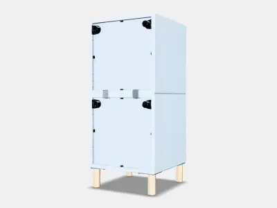 EKET cupboard combination legs 1 Low-poly 3D model