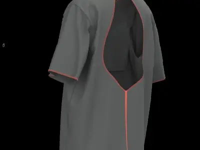 Female tshirt 3D model