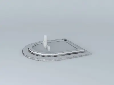 Source 2 solar powered fountain Free 3D model