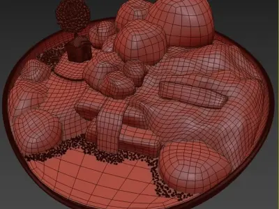 Decorative Terrarium 3D model