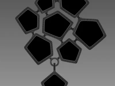 Zebra Mirror - Pont des Arts 3D model