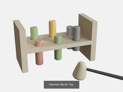 Wooden Toys 3D Model Pack