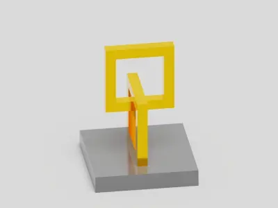 Interior Decor Low-poly 3D model