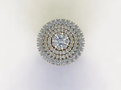 popular women ring jewelry in Asia R31 3D model