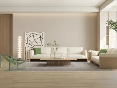 Modern residential indoor 3 d model 3D model