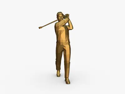 golfer 3D print model