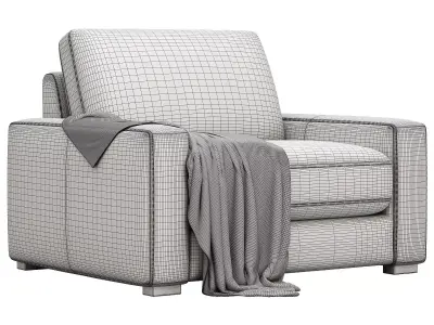 Remington Sofa 128 By Arhaus 3D model