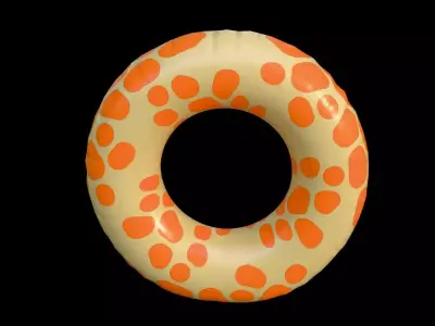 Swim Ring Low-poly 3D model