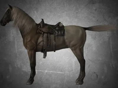Horse - Death 3D model