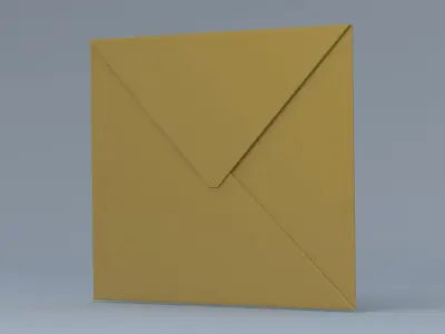 Envelope Brown 3D model