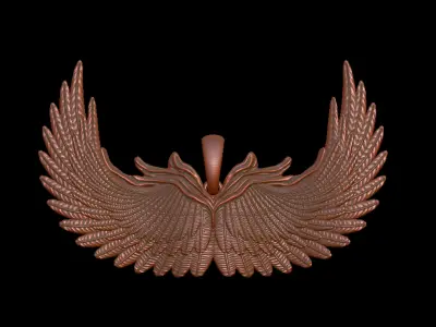 Feather Wings Pendant 3D print model