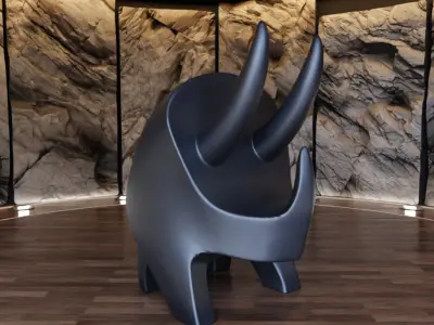 Triceratops DIno Creature Figure Fan Art Toy 3D print model