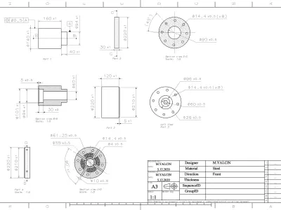 WPC D30 Die Design 3D model