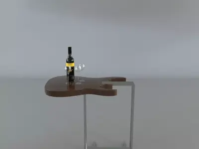 Guitar Table 3D model