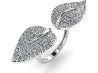 lightweight gold diamond rings-C111116SKCH2026063-wt-10-15 3D print model