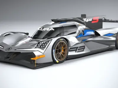 Acura ARX-06 Racecar 2023 3D model