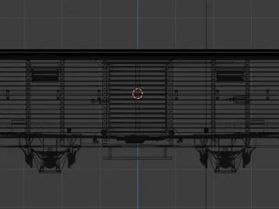 H0 1-87 scale G 02 freight car 3D print model
