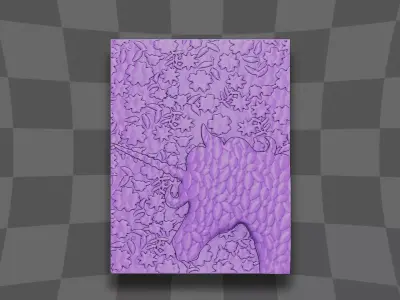 The unicorn decoration 3D print model