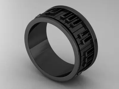 piano ring for man 3D print model