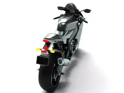 Sport Bike 3D Model High Detail 3D model