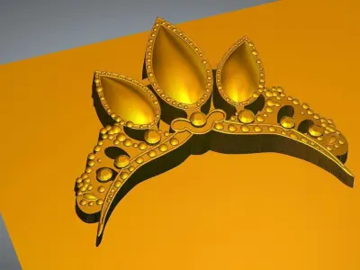 free convert hair crown free convert Free 3D print model