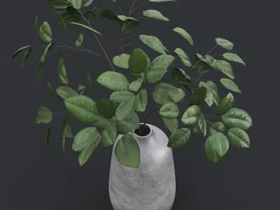 Tree Branch In Vase I 3D model