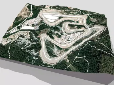 Parcmotor Castelloli Circuit Barcelona Spain 3D model