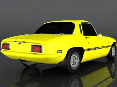 Lotus Elan  Low-poly 3D model