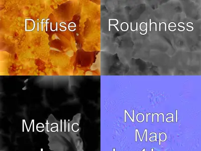 Fried Chicken Drumstick with Crunchy Coating model pack Low-poly 3D model