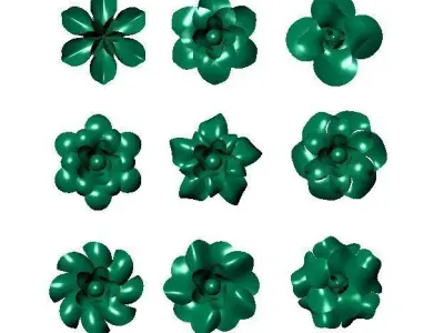 Flower Design Surface Model 3D print model