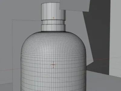 Luxury Perfume Bottle with Lightning and Texture Low-poly 3D model