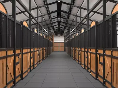 Horse Stable 3D model