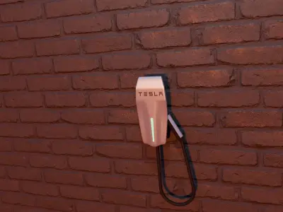 Tesla charger 3D model