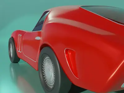 Ferrari 250 GTO 3D Model  Low-poly 3D model