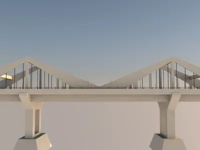 Bridge Low-poly 3D model