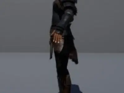 John the Warrior Free low-poly 3D model